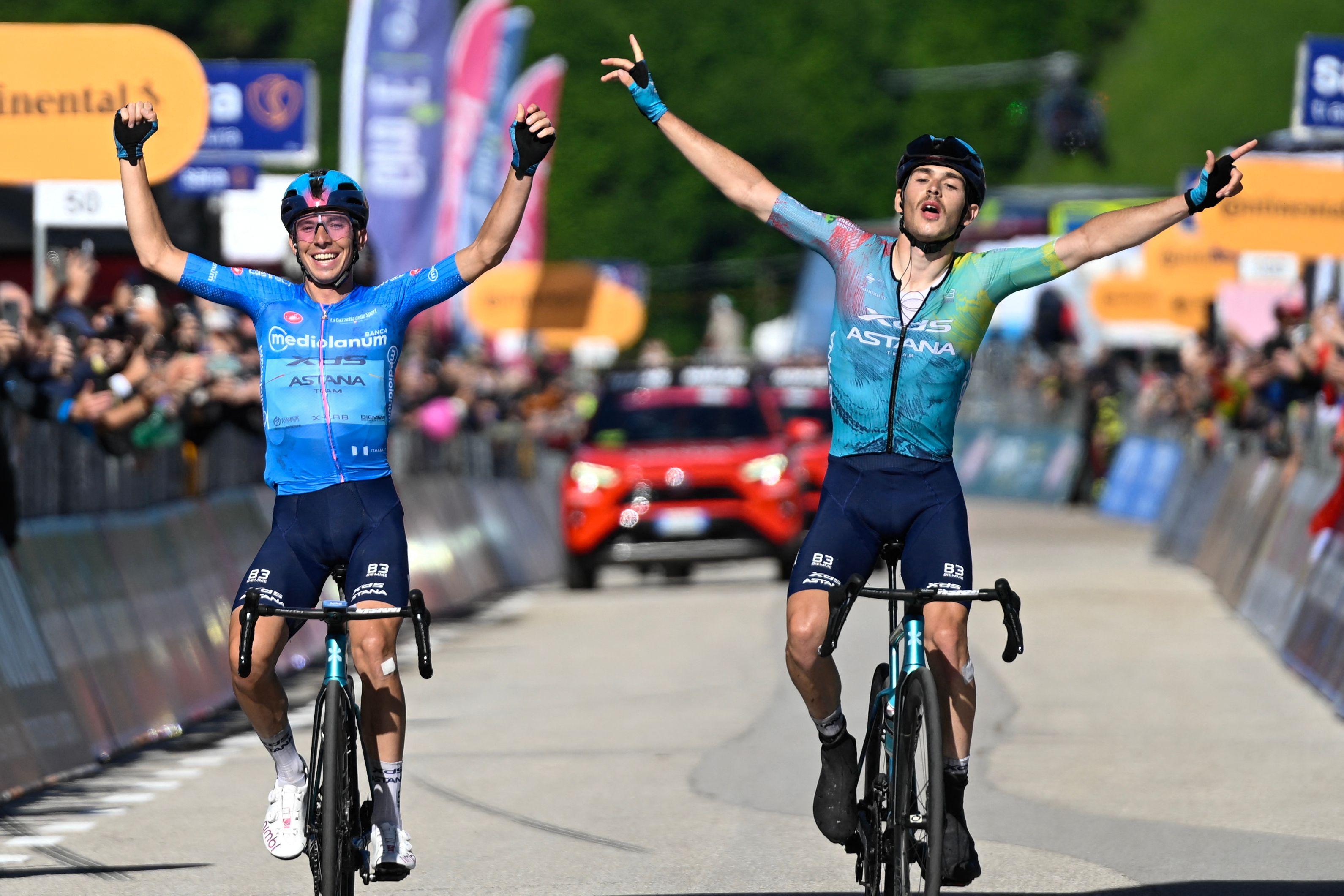 Christian Scaroni wins Stage 16 as Primoz Roglic pulls out on chaotic day at Giro d’Italia