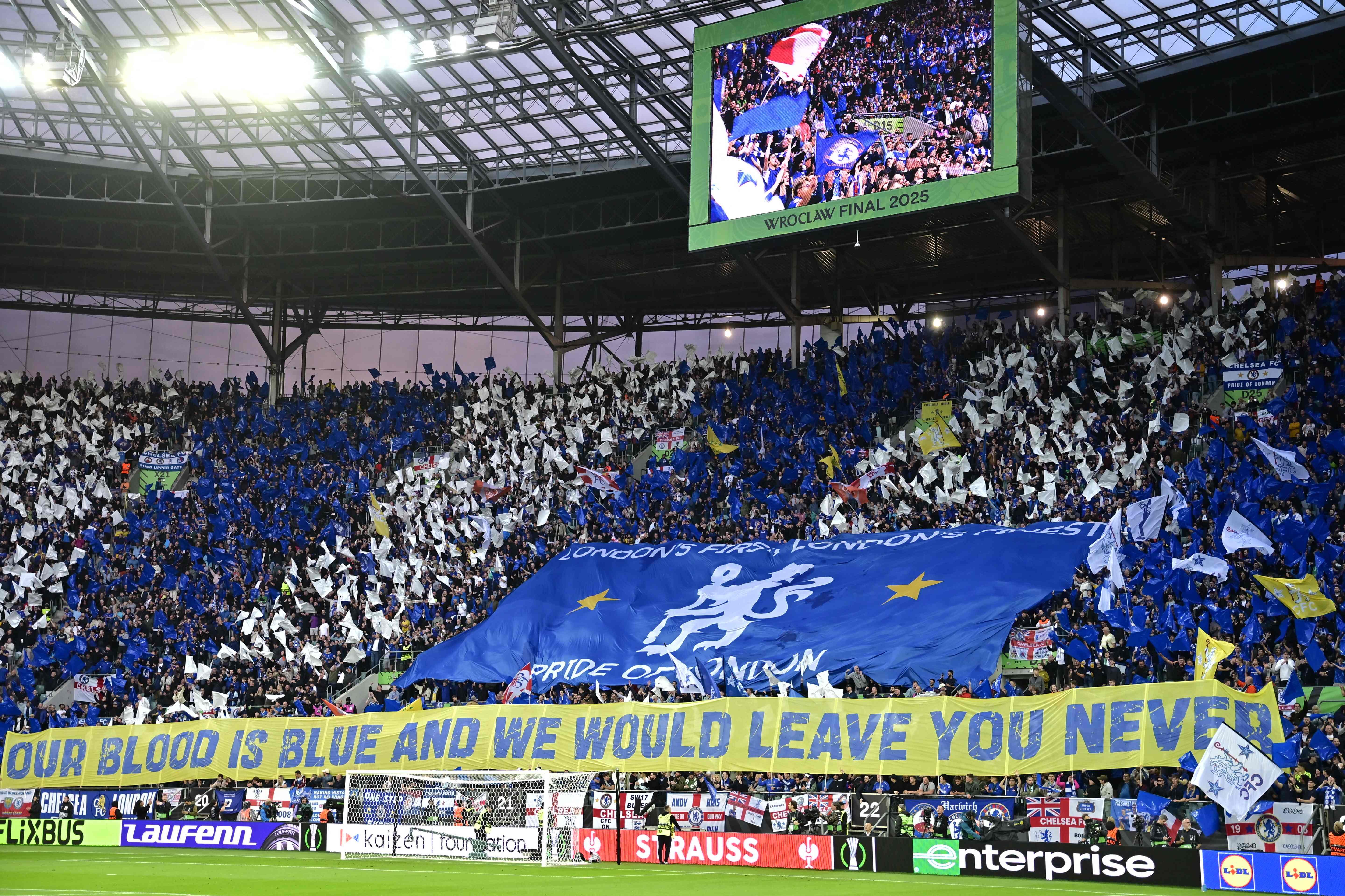 Chelsea fans toast Conference League trophy but look forward to bigger challenges