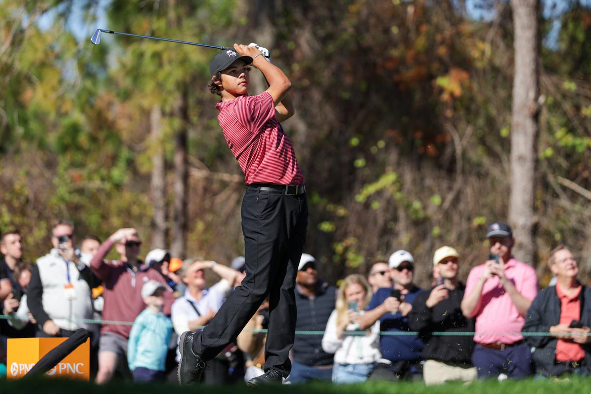 Charlie Woods wins his first American Junior Golf Association title