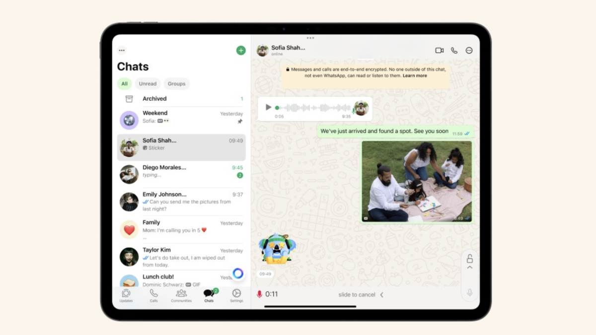 WhatsApp's iPad app is here, and it's exactly what you'd expect