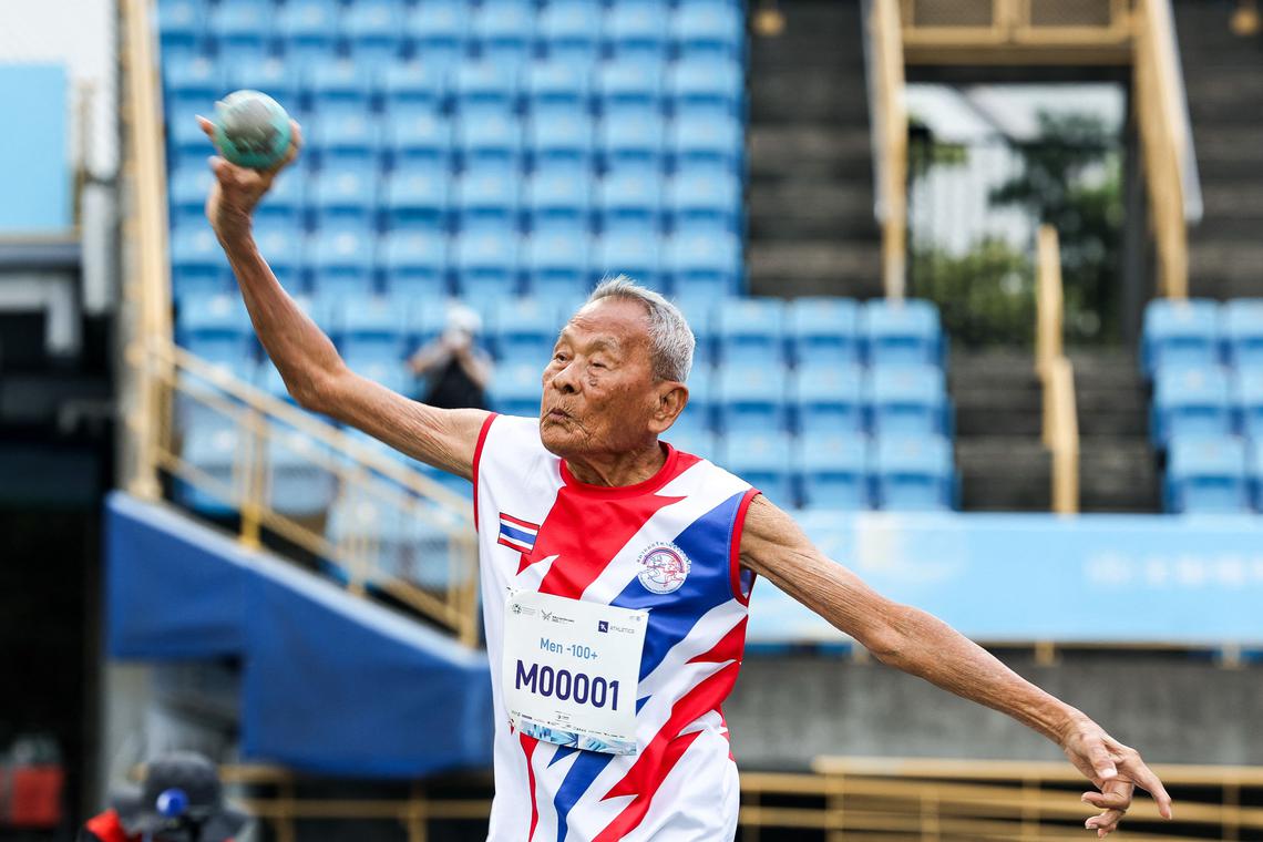 Thai athlete, 105, unrivalled but not lonely at World Masters Games