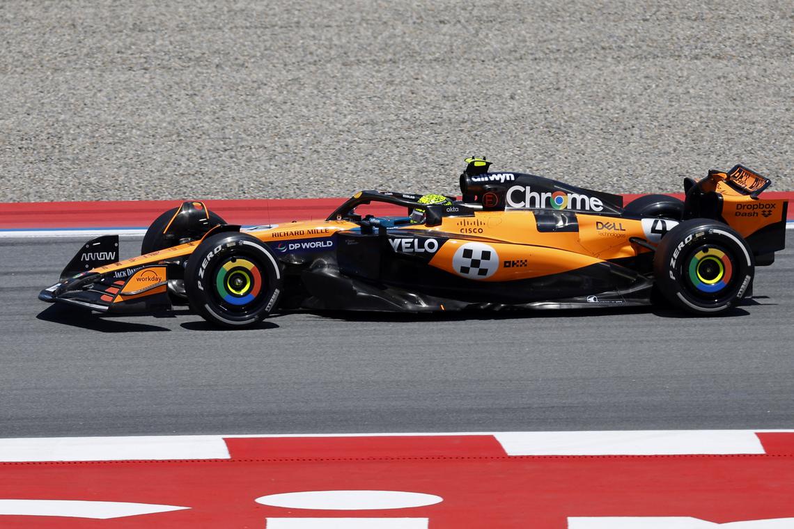 Norris fastest in first Spanish GP practice
