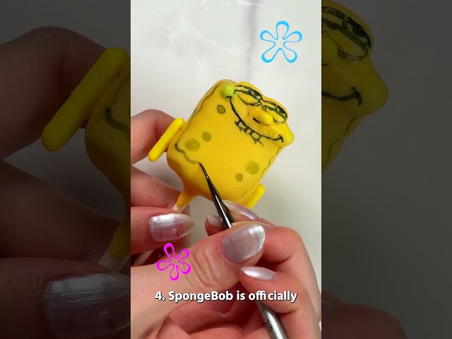 5 SpongeBob facts you probably didn’t know… served with a cake pop of the legend himself! #hollyfood