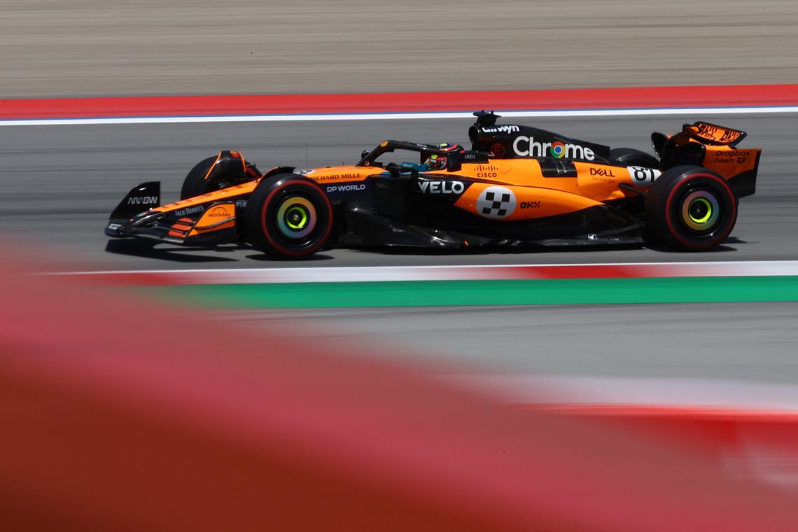 Piastri completes McLaren practice sweep in Spain