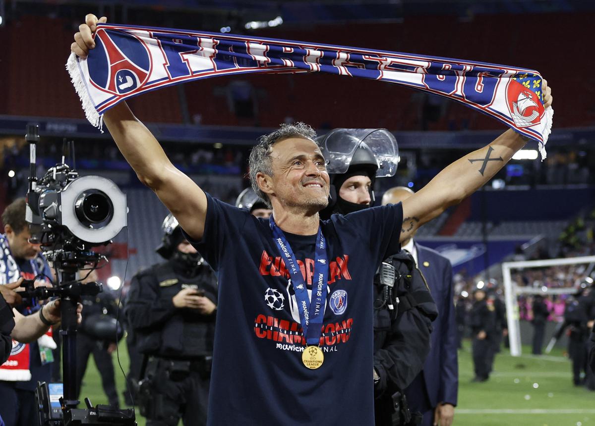 Paris Saint-Germain have achieved ‘our ultimate goal’, says Luis Enrique after Champions League triumph