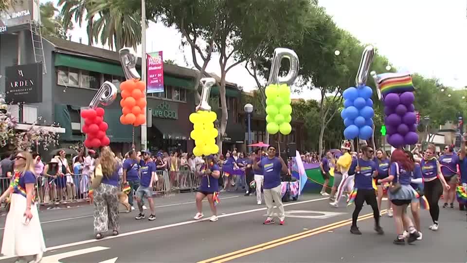 West hollywood pride parade draws thousands with message of love