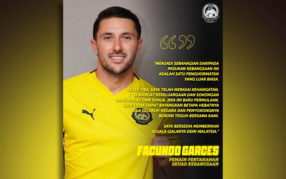 Argentina’s Facundo Garcés joins Harimau Malaya
