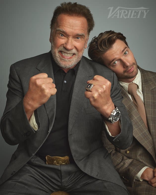 Arnold schwarzenegger explains why he can't judge son patrick for nude scenes