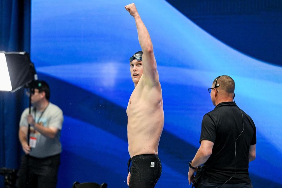 Luke Hobson blazes to 200m free victory at US Swim Championships
