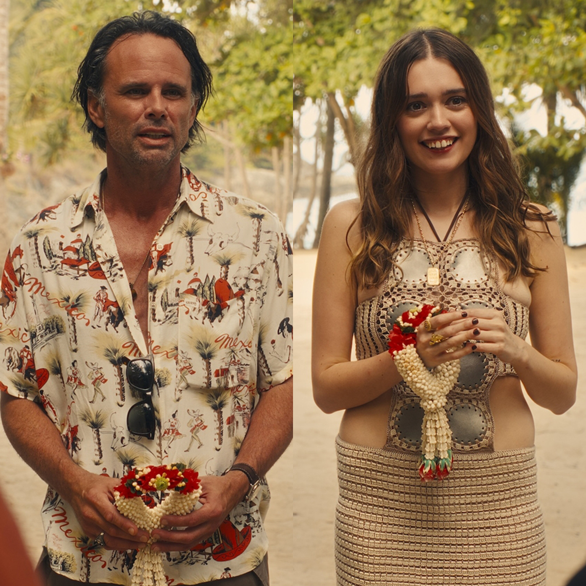 White Lotus Star Walton Goggins Clarifies SNL Post Aimed at Aimee Lou Wood