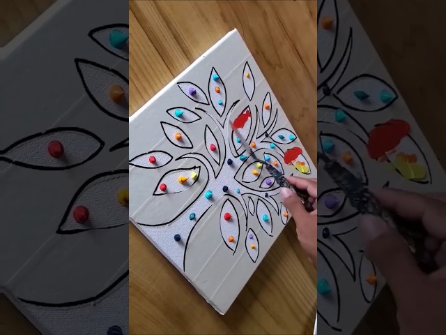 Masking Tape Satisfying Art #easyart #art #diy #shorts