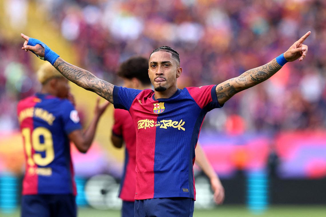 Barcelona's Raphinha named LaLiga Player of the Season