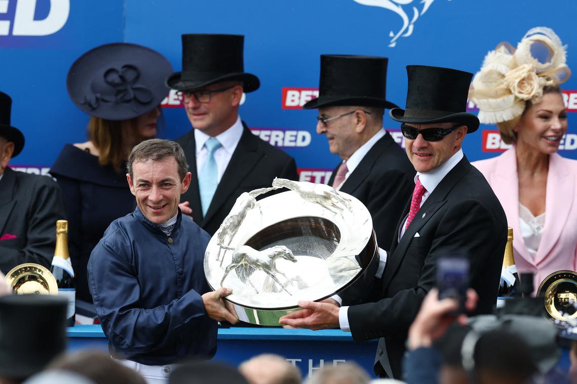 Horse racing-Lambourn wins Epsom Derby for O'Brien