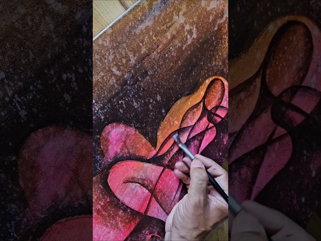 Figurative Abstract Painting #art #abstractart #diy #shorts