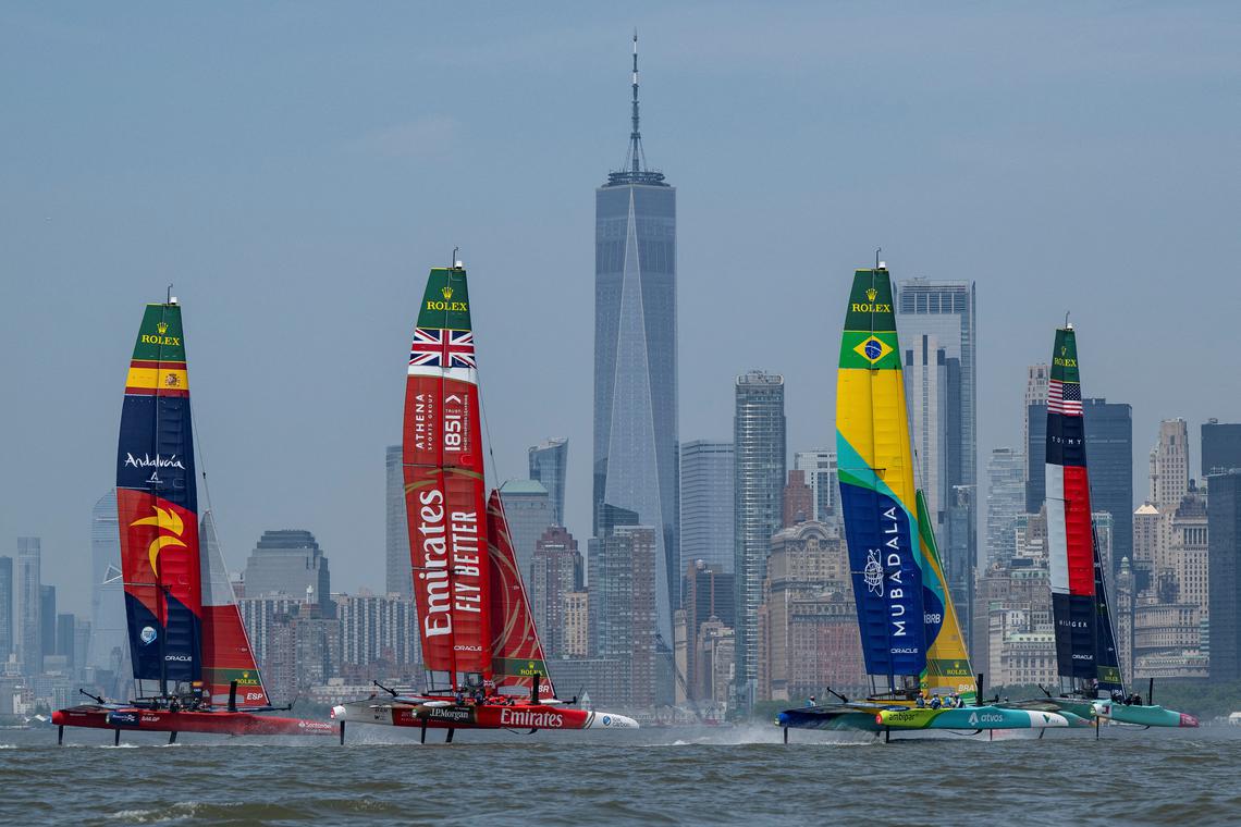 Spain take lead on day one of SailGP in New York
