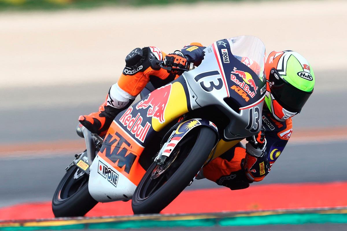 MotoGP Rookies Cup leader Hakim Danish secures yet another podium at Aragon