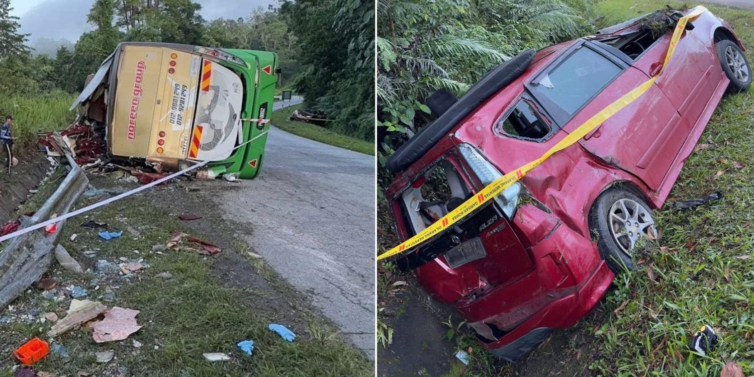 15 Dead after bus carrying students crashes into mpv on M’sian highway in perak