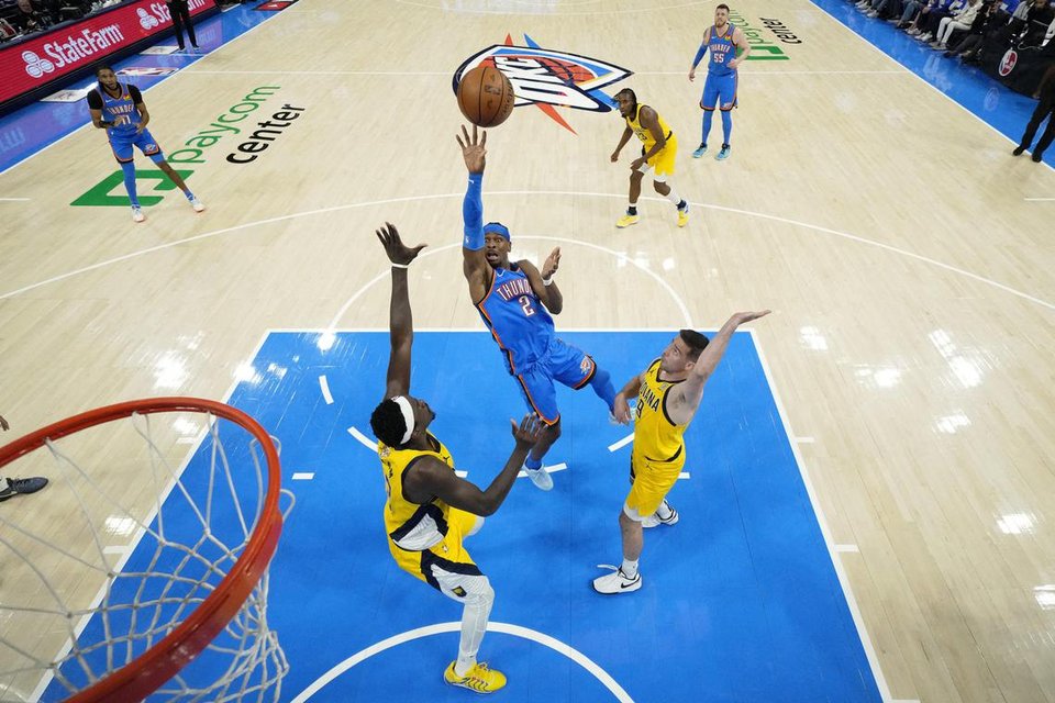 Oklahoma City Thunder pack counterpunch in Game 2, even series with Indiana Pacers