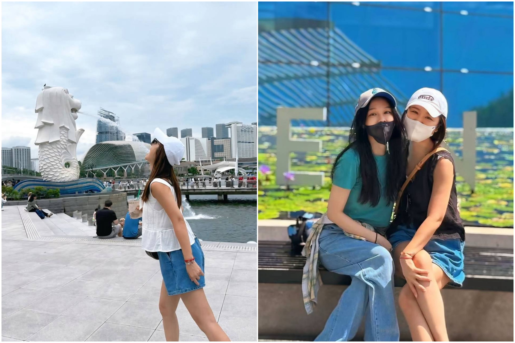 Actress Ruby Lin makes a trip to Singapore, with fellow celeb Vivian Hsu playing tour guide