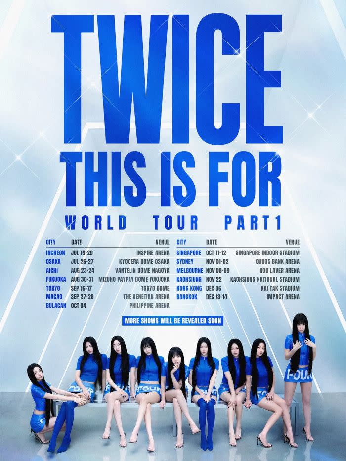 TWICE reveals list of cities for upcoming tour