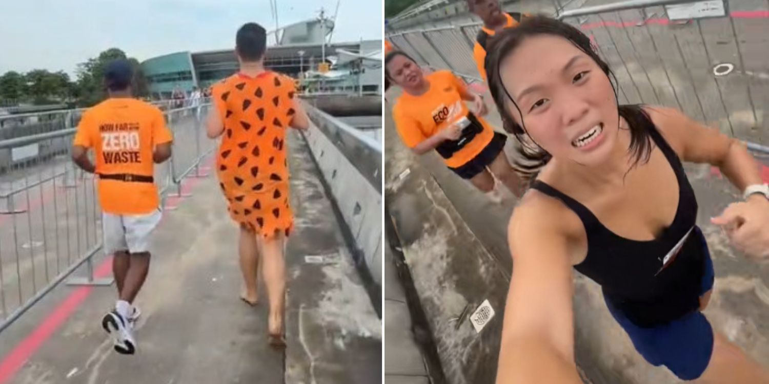 SG going backwards into the Stone Age? Woman spotted “Fred Flintstone” at… 😂