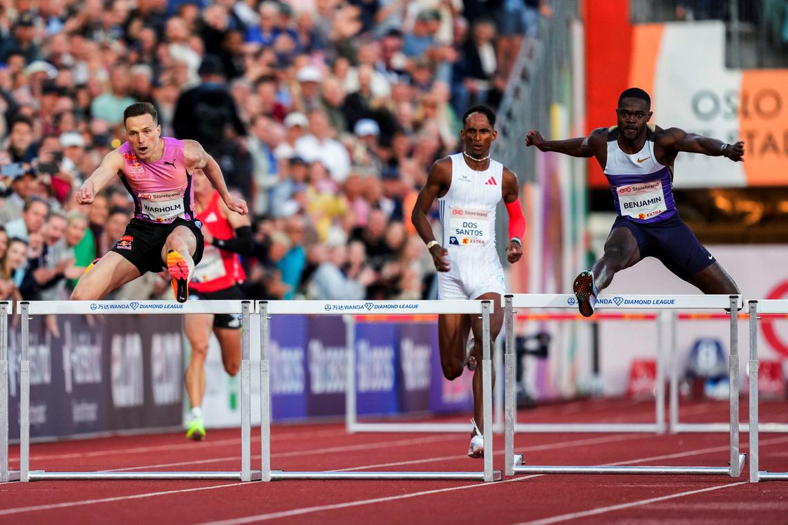 Norway’s Karsten Warholm shatters own world best time in 300m hurdles
