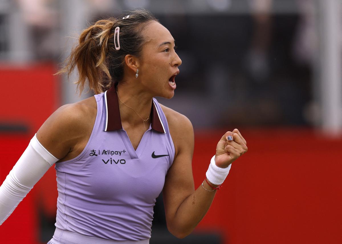 Zheng beats Raducanu at Queen’s after change of shoes, Rybakina upset by Maria