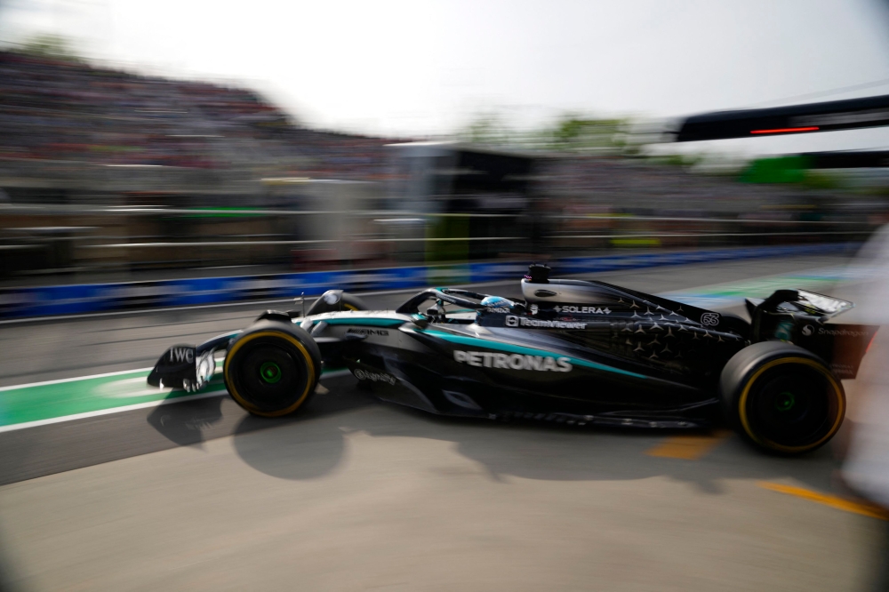 Russell fastest in second practice in Canada as McLaren and Mercedes battle for supremacy