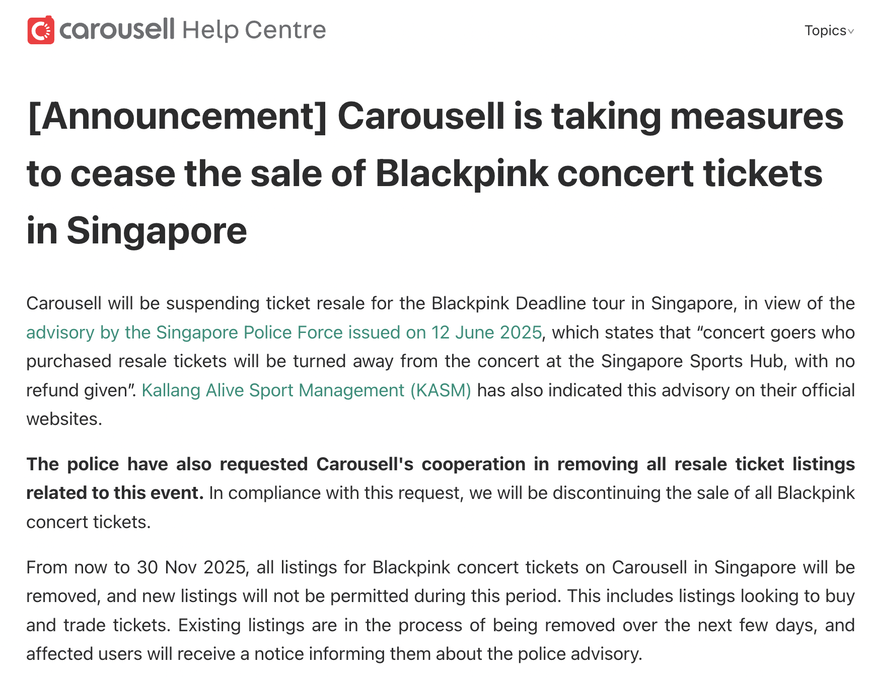 Singapore Police Ban Blackpink Concert Ticket Resales on Carousell, Facebook, TikTok amid Scam Surge