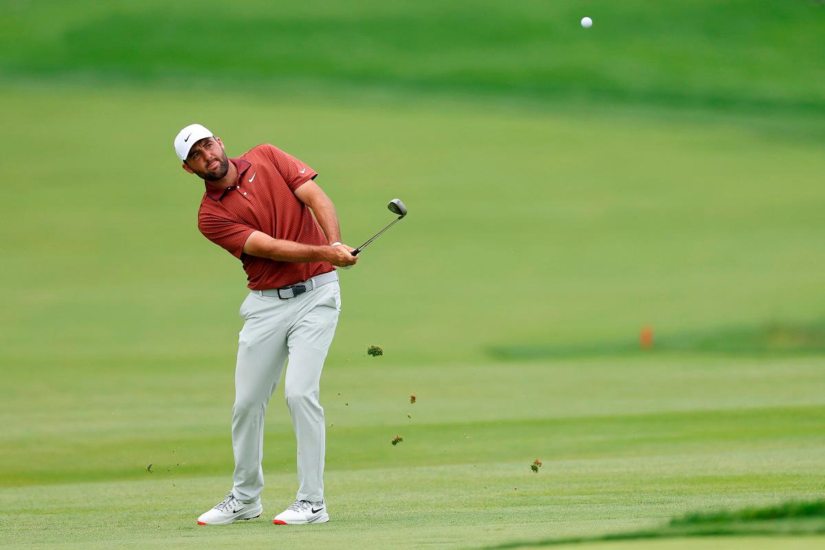 No.1 Scheffler well back as pal Burns fights for US Open title