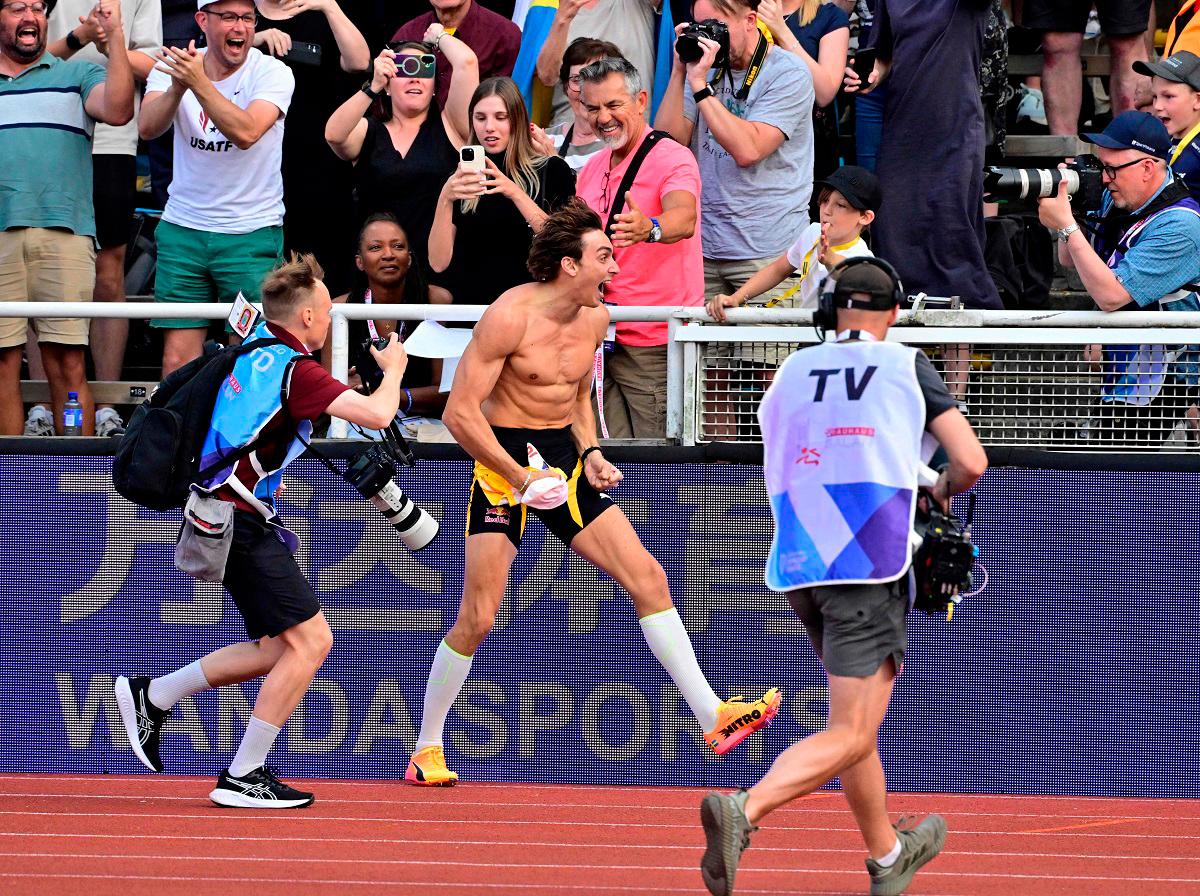 ‘Magical’ Duplantis soars to pole vault world record in Stockholm