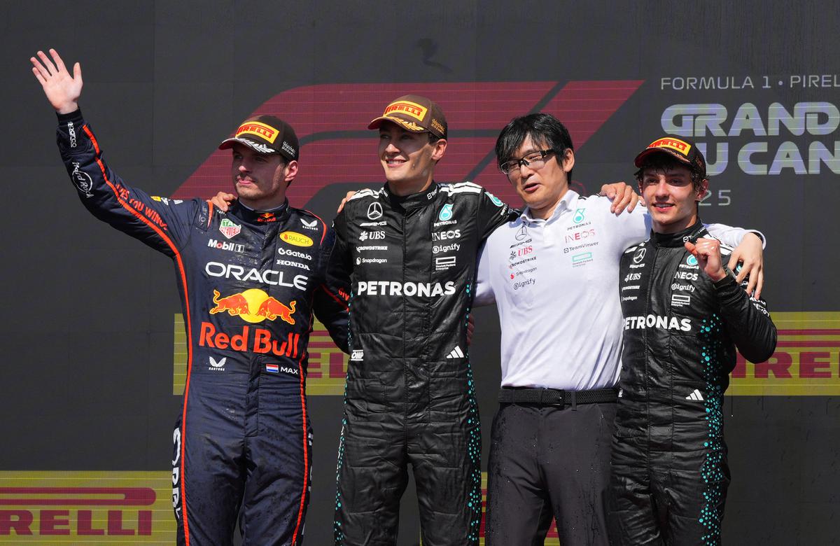 Russell wins in Canada after McLarens collide, Norris out