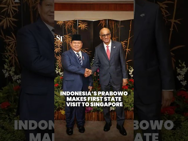 Indonesia President Prabowo Subianto makes first state visit to Singapore