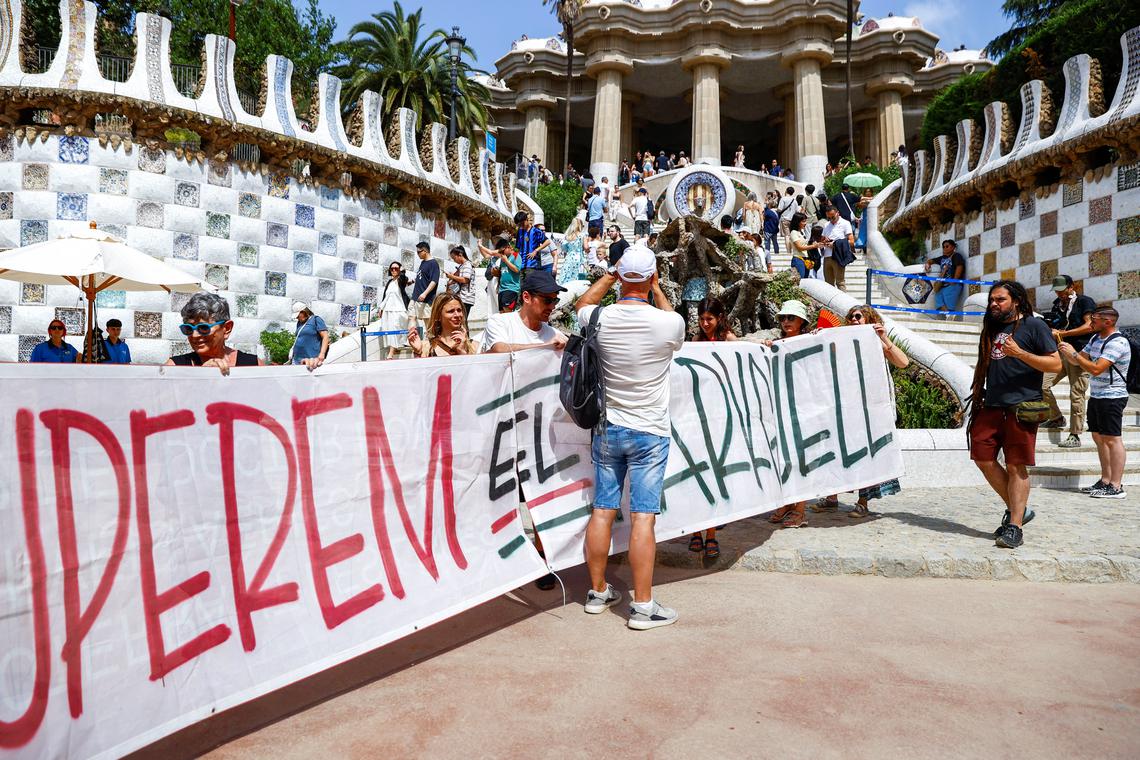 Protesters against overtourism take to the streets of southern Europe