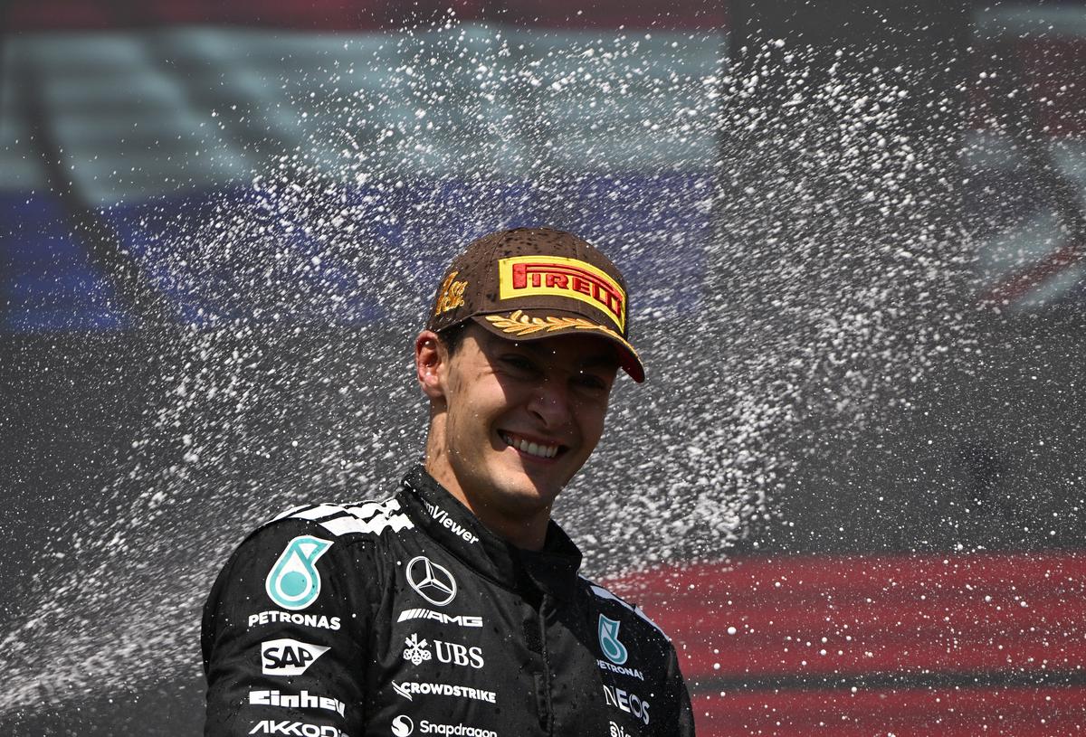 George Russell wins Canadian Grand Prix as McLarens collide