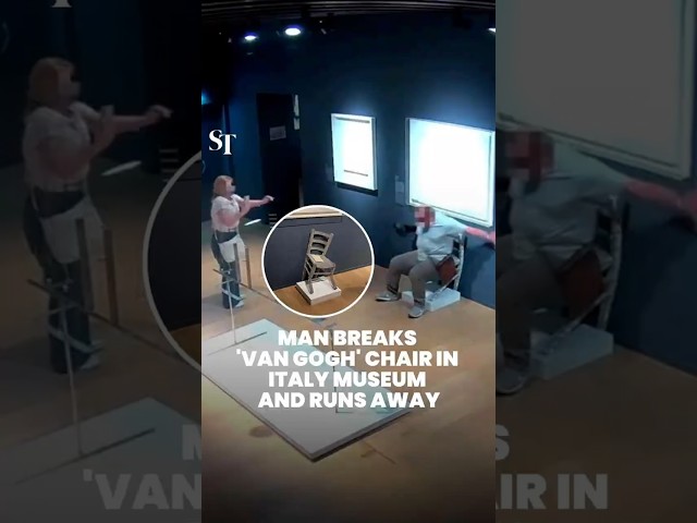 Man breaks 'Van Gogh' chair in Italy museum and runs away