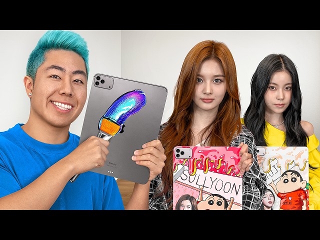 I Surprised NMIXX With a Custom iPad Mural!