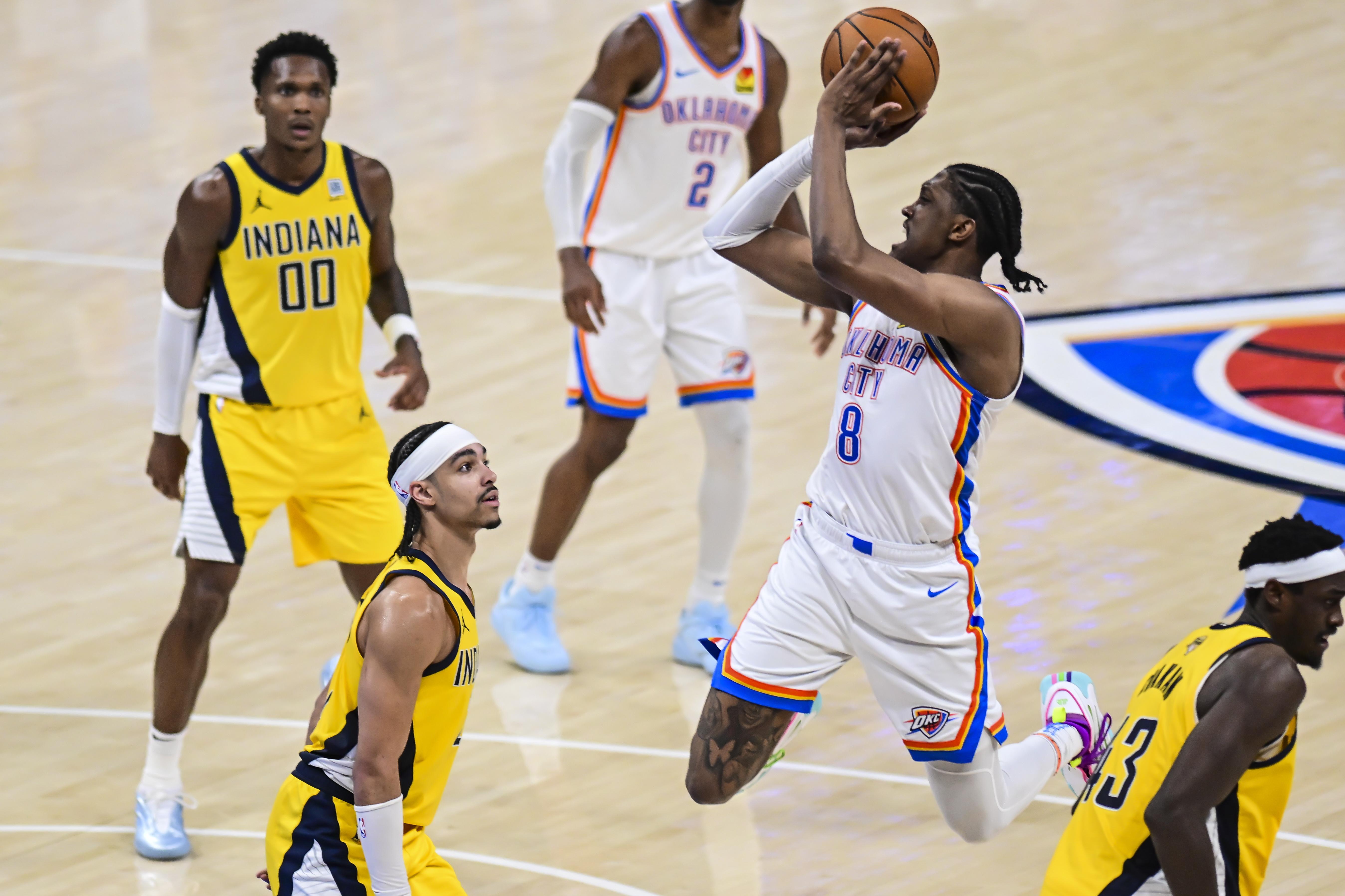 Thunder hold off Pacers to take 3-2 NBA Finals lead