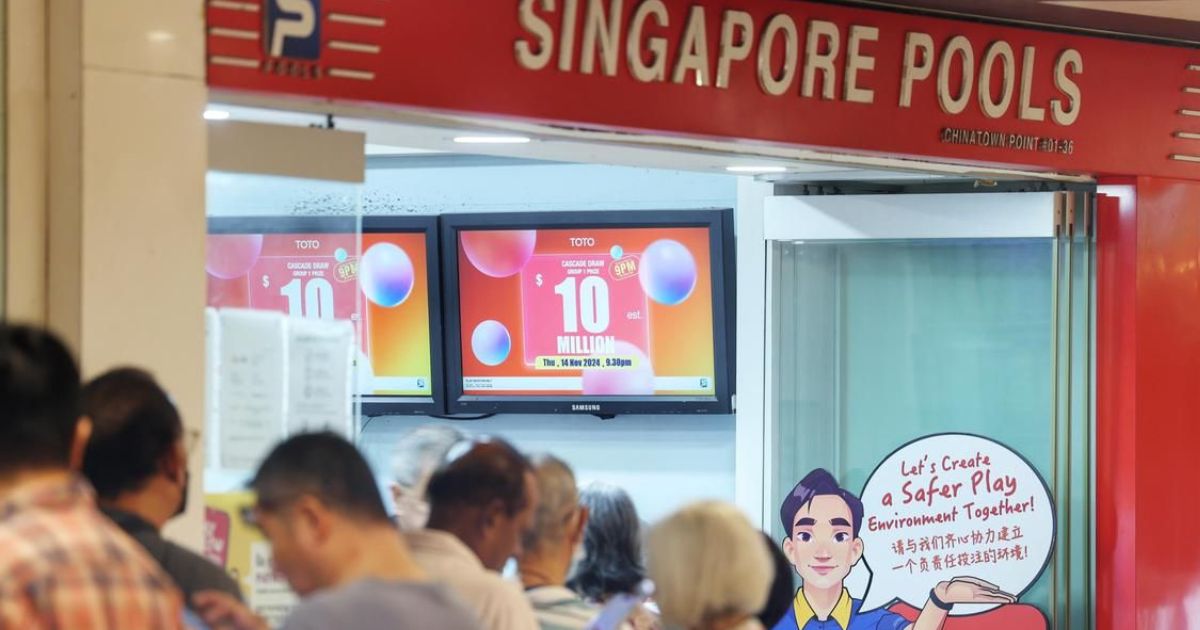 Singapore Toto Jackpot Soars to S$10 Million for 19 June Draw