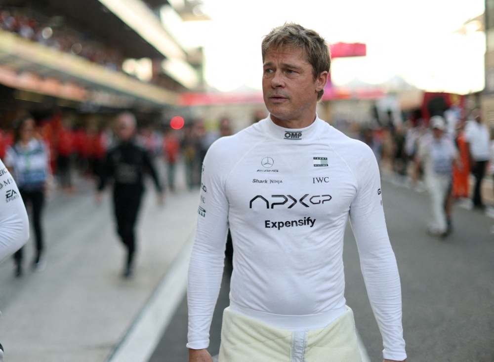 Brad Pitt takes on F1 for real, drives McLaren at Austin’s Circuit of the Americas