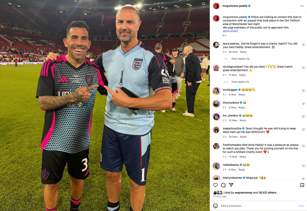 Paddy McGuinness breaks silence on Carlos Tevez humiliation -'There's been an assault'