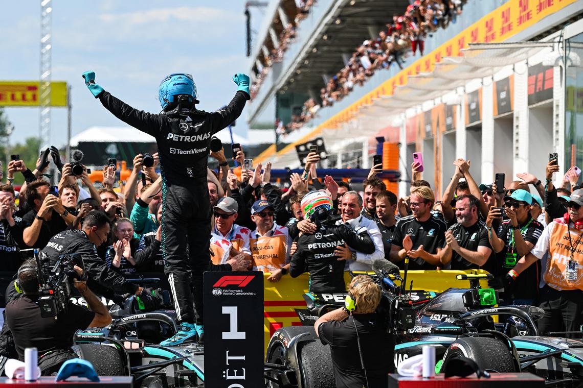 Winner Russell driving better than ever but title a long shot