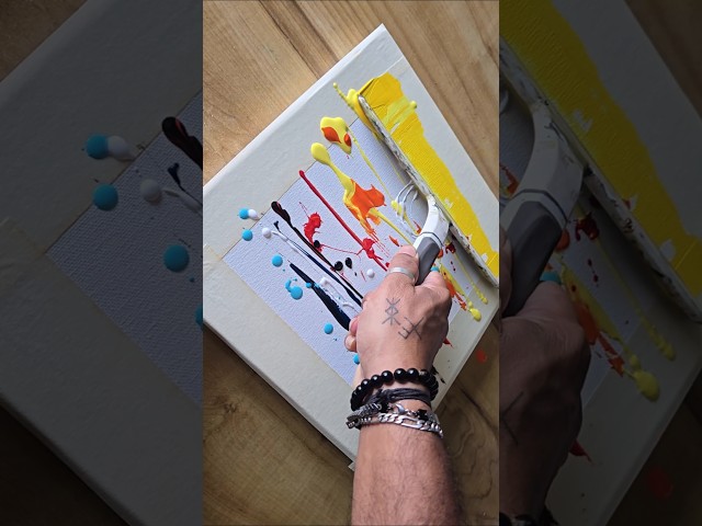 Easy Art Using Window Wiper 🎨✨️ #easyart #art #diy #shorts