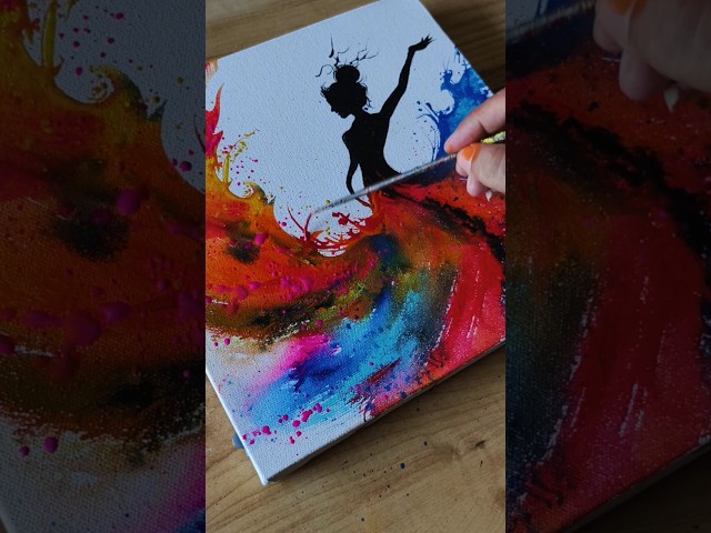 Rate this art 1 to 10 🎨✨ #art #easyart #acrylicpainting #shorts