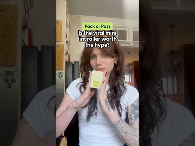 Trying The Viral Mini Lint Roller | The Pack