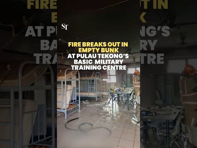 Fire breaks out in unoccupied bunk at Pulau Tekong's Basic Military Training Centre