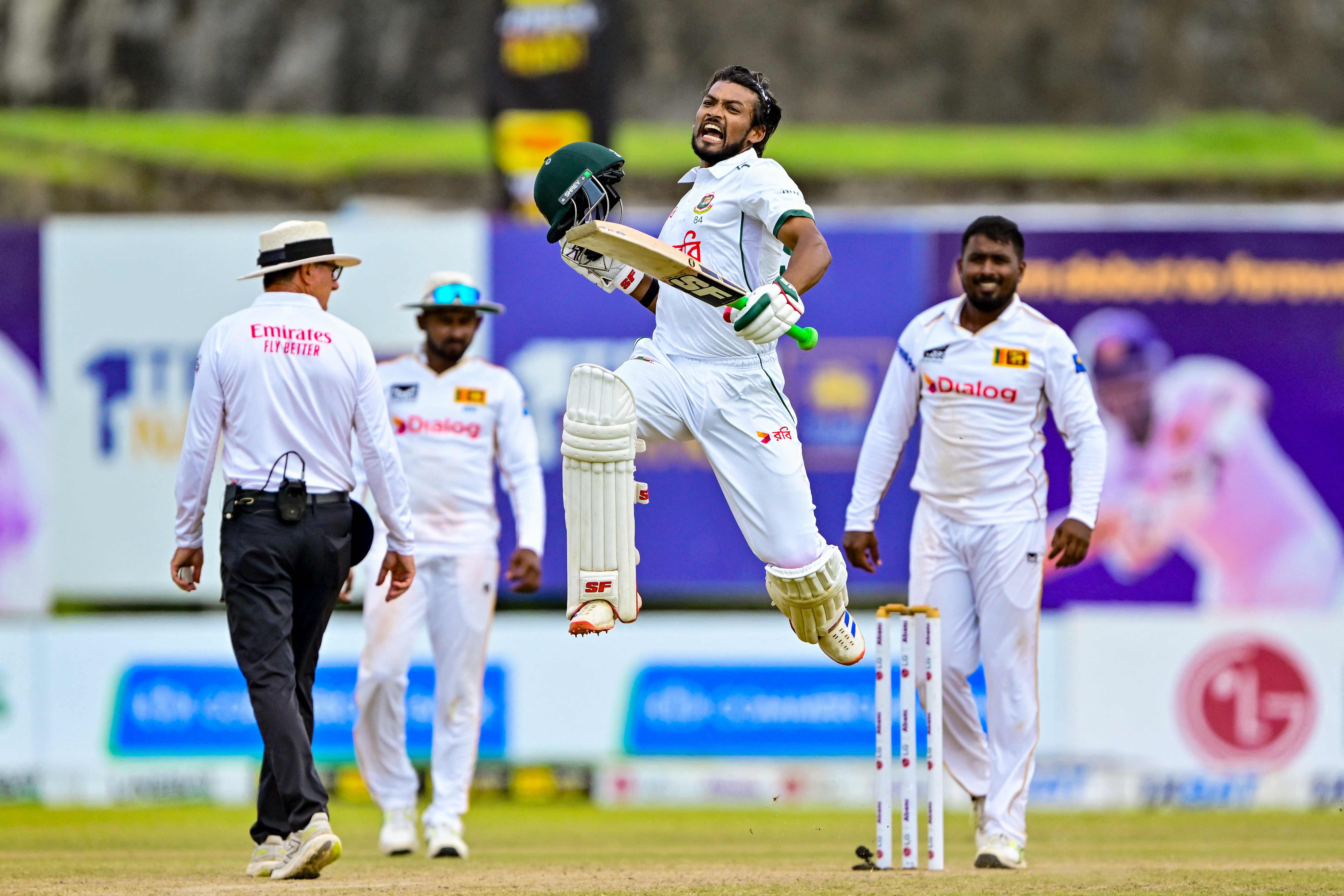 Shanto hits twin tons as Bangladesh draw first cricket Test against Sri Lanka