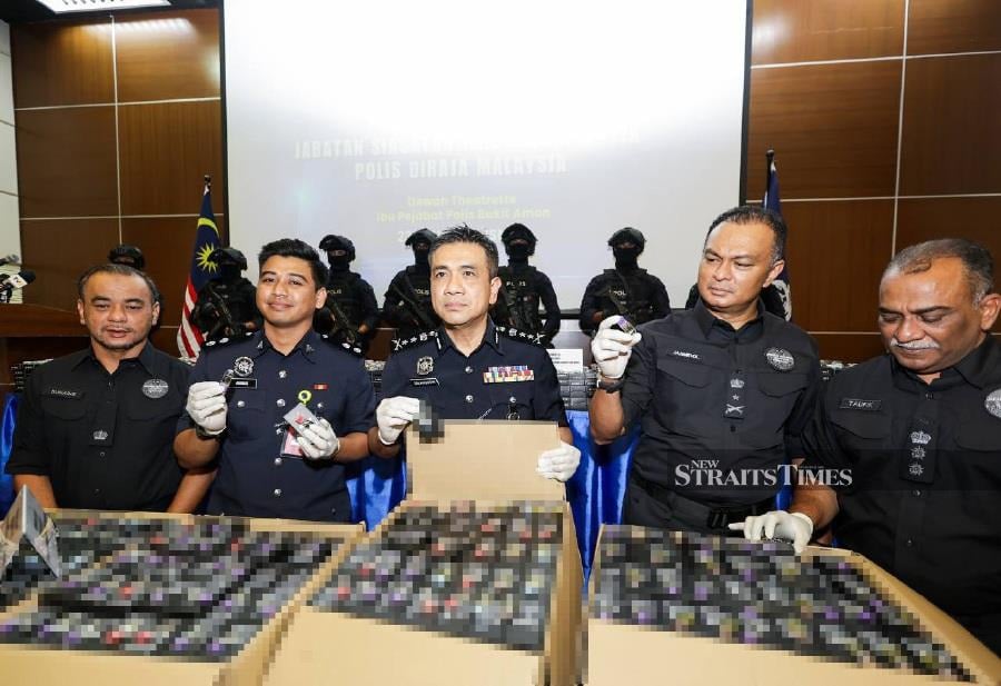 Cocaine vape syndicate busted in Ampang Jaya, RM7.29mil drugs seized