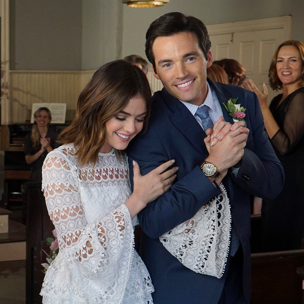 Lucy Hale and Ian Harding “Stand Behind” Pretty Little Liars’ Controversial Age Gap