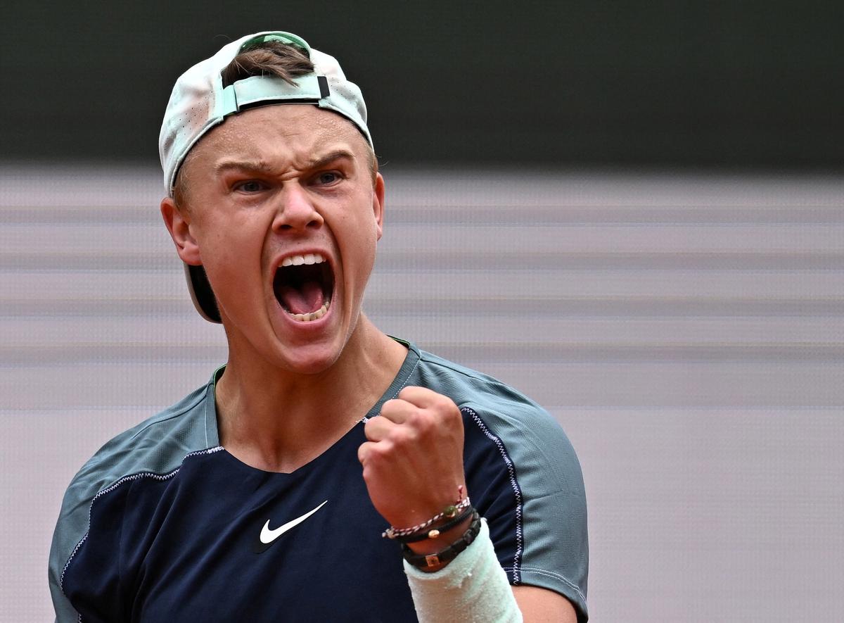 Holger Rune hopes to turn smashed rackets into charity gold